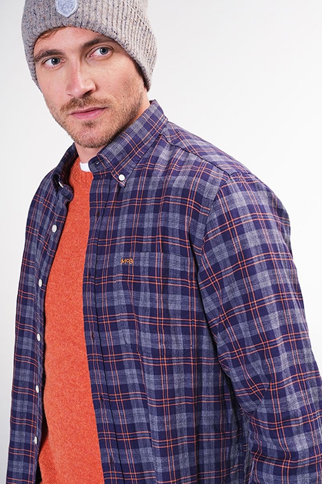 MCG RF WINDOWPANE CHECK SHIRT ROCK GREY 4