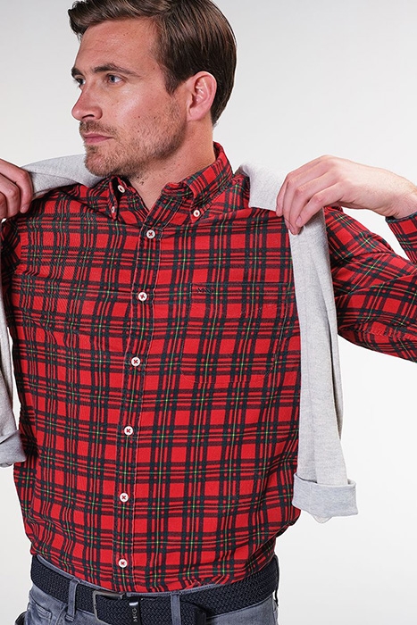 MCG RF TARTAN CORD SHIRT RED APPLE 4