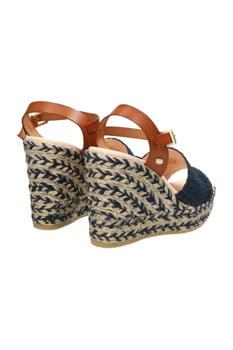 FRS0642 ESPADRILLE SANDALET 6 CM WOVEN STRAP BLUE 3