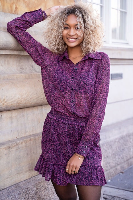 ZWART ROKJE MET GALAXY PRINT BLACK BLACK 5