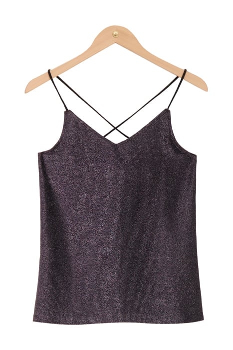 ZWARTE GLITTER TOP BLACK BLACK 1