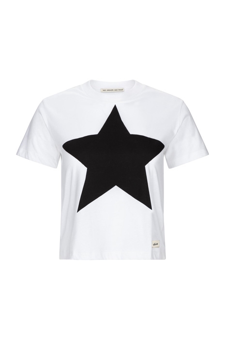 STAR CROP T-SHIRT WHITE / BLACK 1