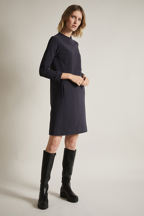 KLEID GOTS NIGHT BLUE MELANGE 1