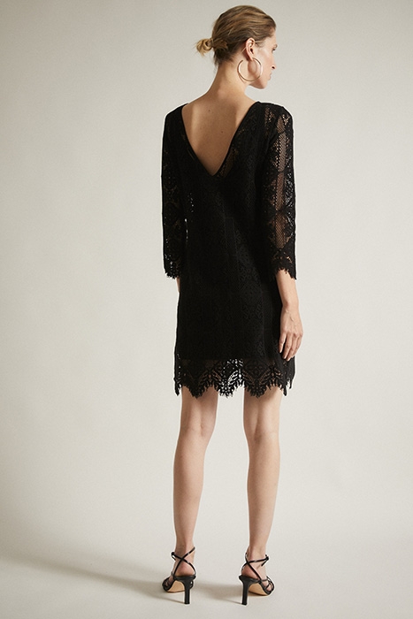 KLEID MIT SPITZE BLACK 2