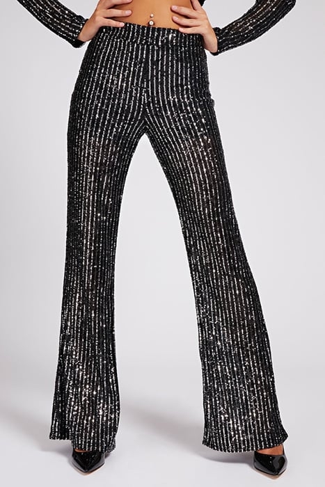 STAR SEQUIN FLARE PA JET BLACK MULTI JET BLACK MULTI 5