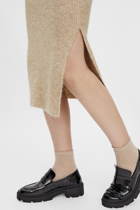 PCFANNA HW MIDI KNIT SKIRT BC PEBBLE 6