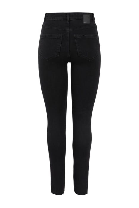 PCEMI HW SKINNY SLIT JEANS BLC BC BLACK DENIM 2