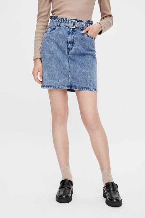 PCEDANA HW DNM SKIRT BC MEDIUM BLUE DENIM 5