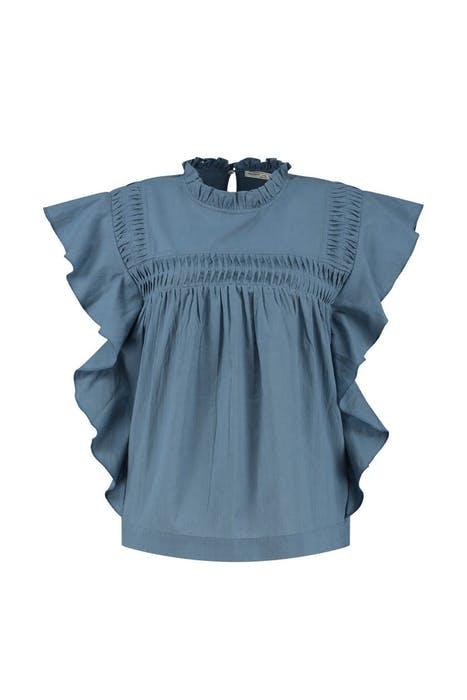 LIVANA BLOUSE BARE BLUE 1