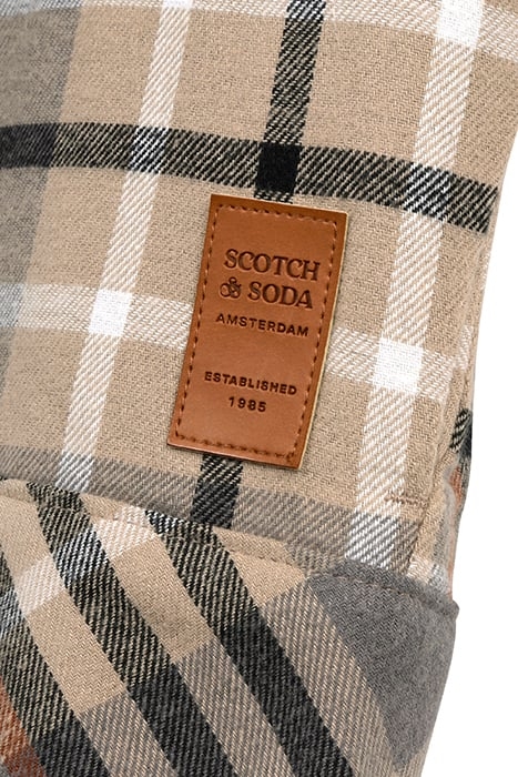 SHERPA LINED PLAID FLANNEL EISENHOWER JACKET MOCHA 4