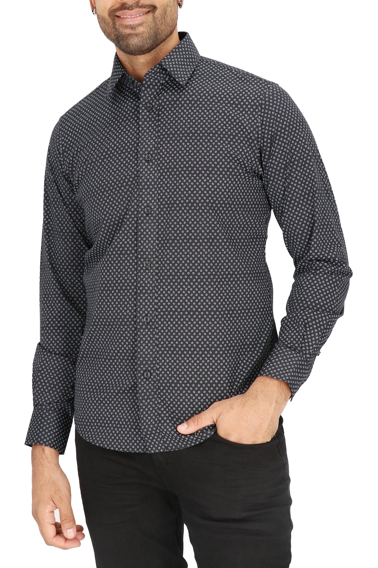 DRESS SHIRT BLACK 3