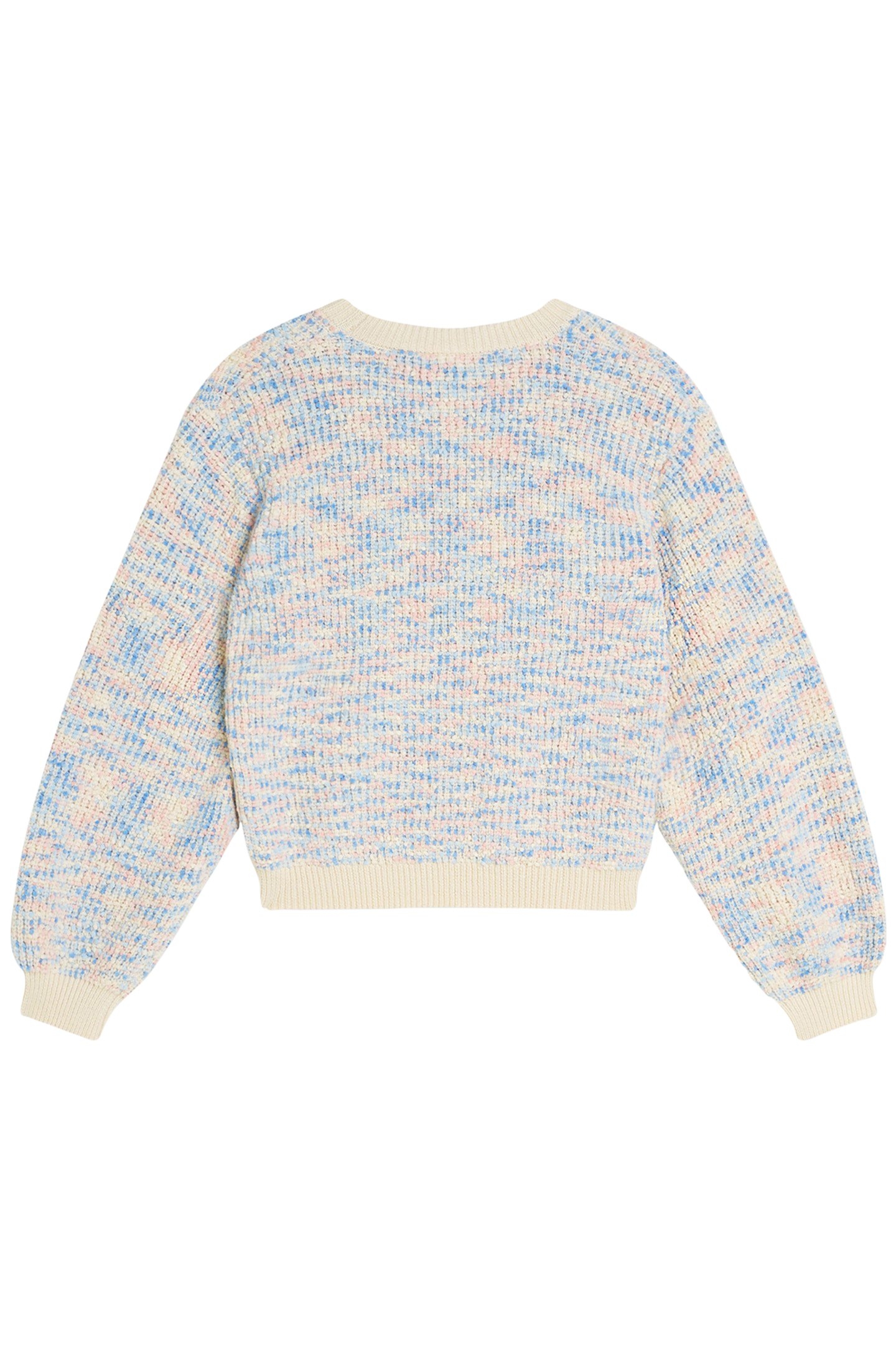 GIRLS POPCORN SWEATER MEDIUM PINK 2