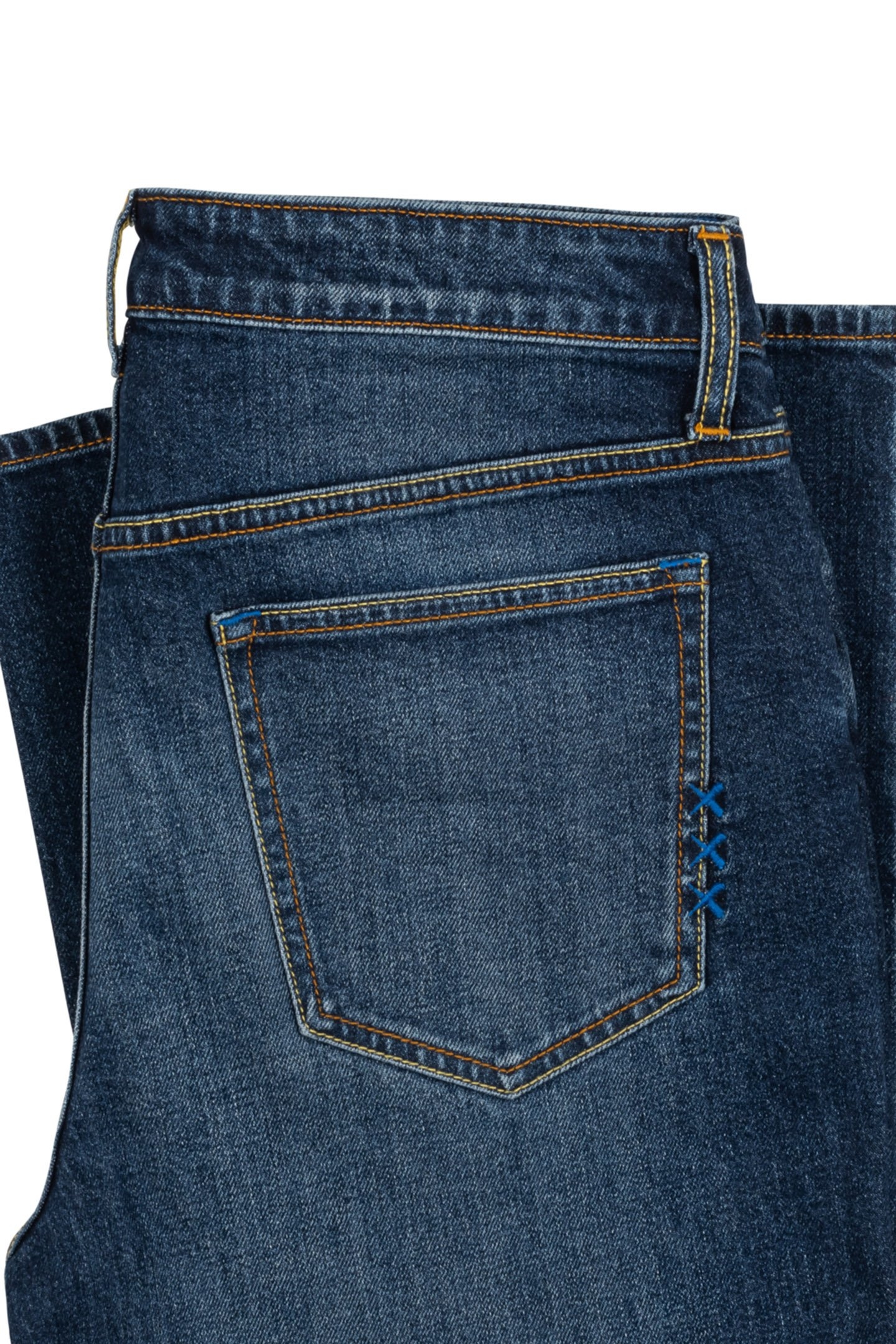 STRAIGHT FIT VAN HORN JEAN NAVY/BRIGHT 5